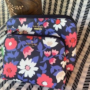 Kate spade Cameron Street briley cosmetic set blue